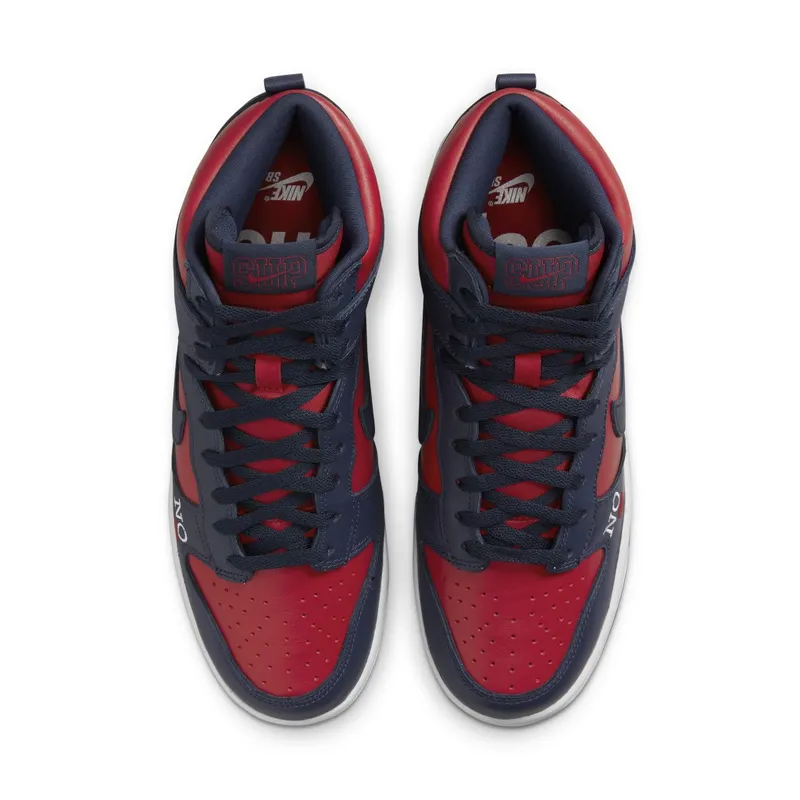 Nike x Supreme Dunk High Navy Red (DN3741-600)