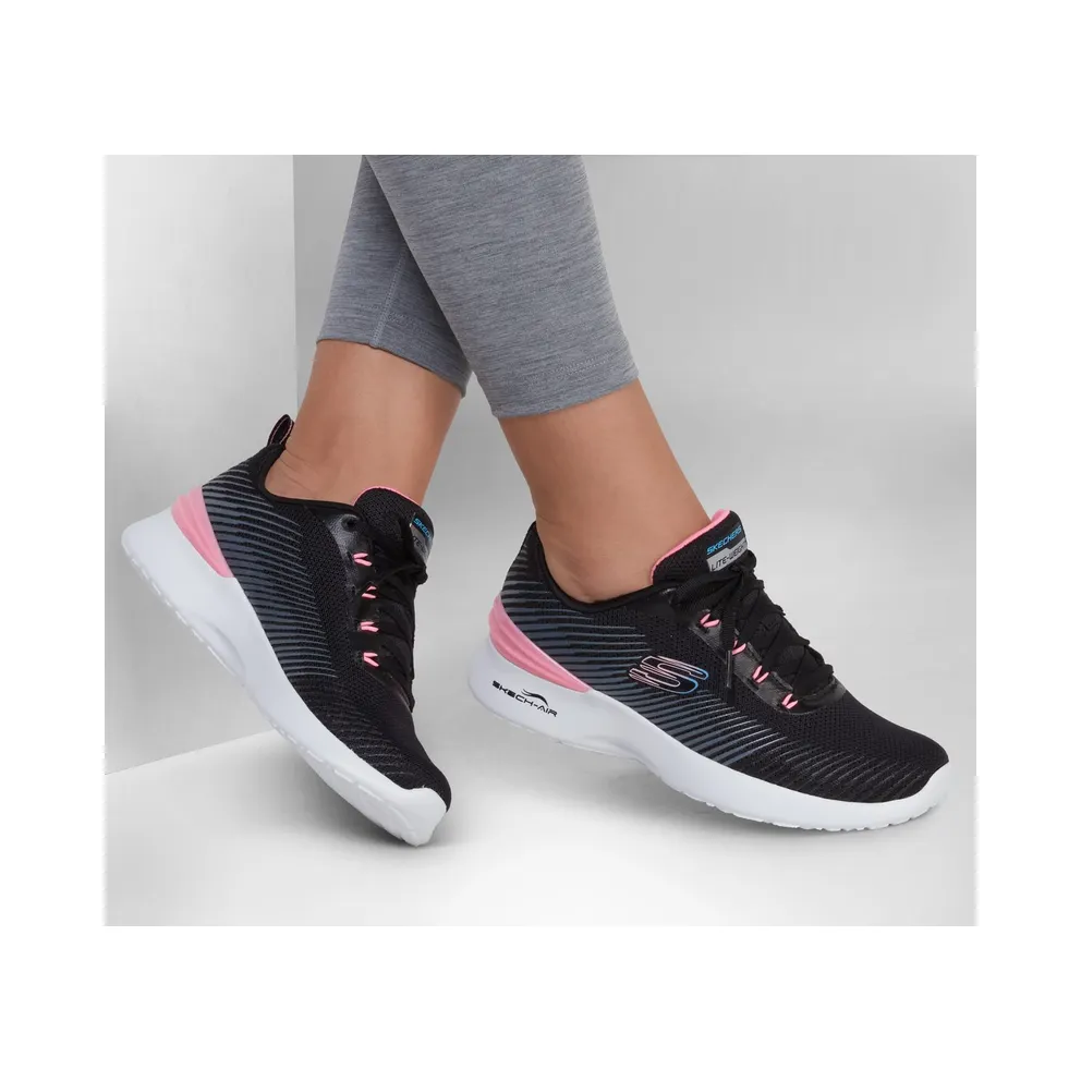 Skechers Skech-Air Dynamight “Luminosity Sneaker Black / Pink” (149669BKPK)