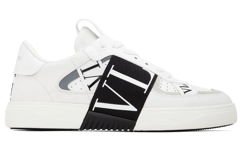 Valentino Garavani White & Gray VL7N Low-Top Sneakers (1Y2S0C58WRQ)