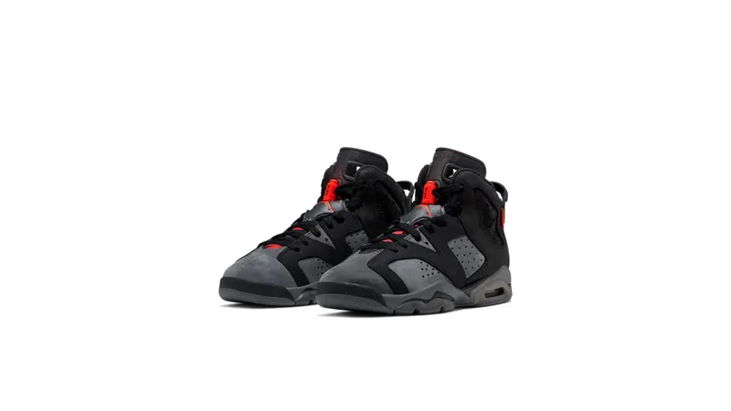 Jordan 6 Retro PSG Paris Saint-Germain (GS) Iron Grey/Infrared 23-Black (CN1078-001)