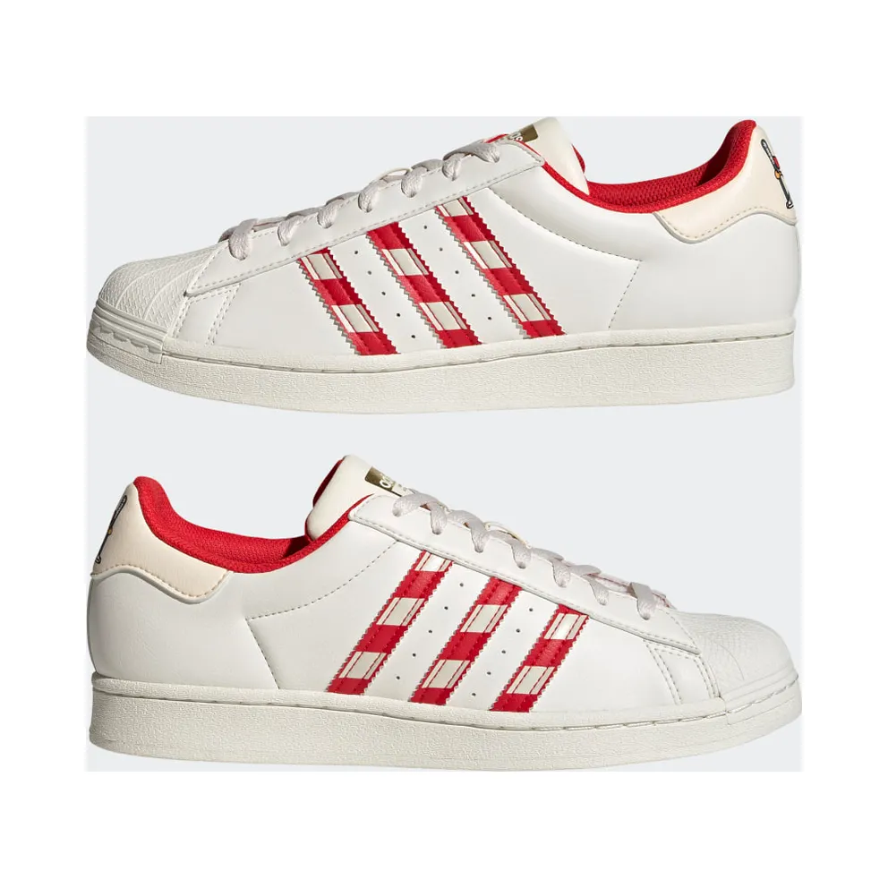 Adidas Superstar Christmas Cloud White / Off White / Vivid Red (GZ4715)