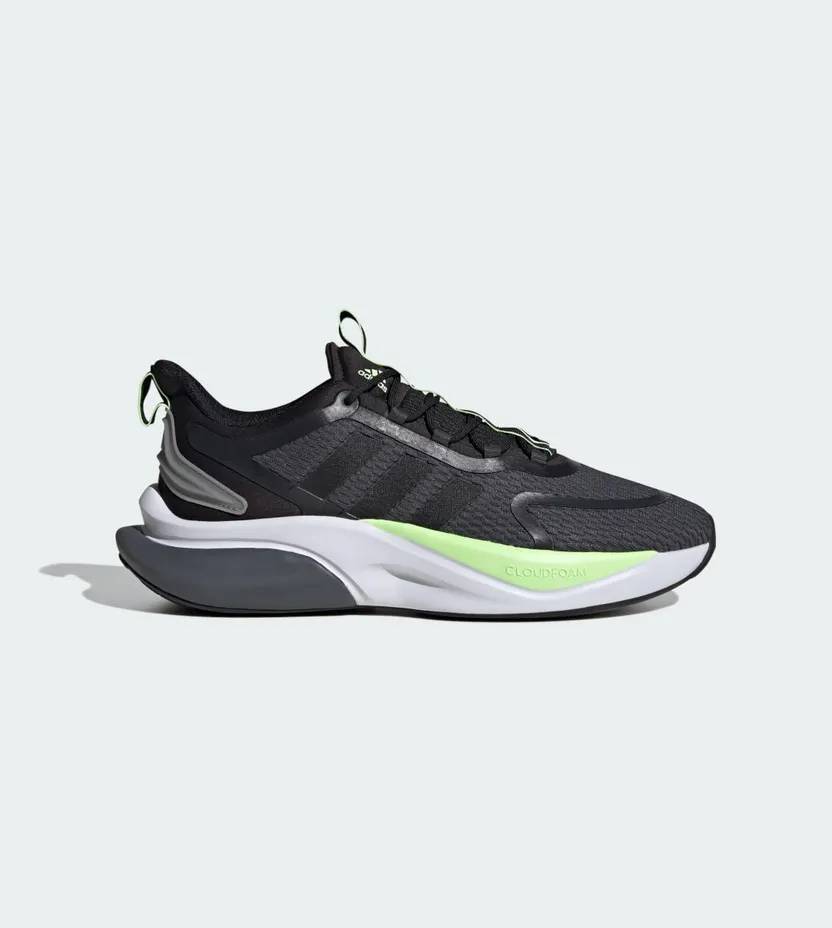 adidas Alphabounce+ Bounce Grey Six / Core Black / Green Spark (IG3584)