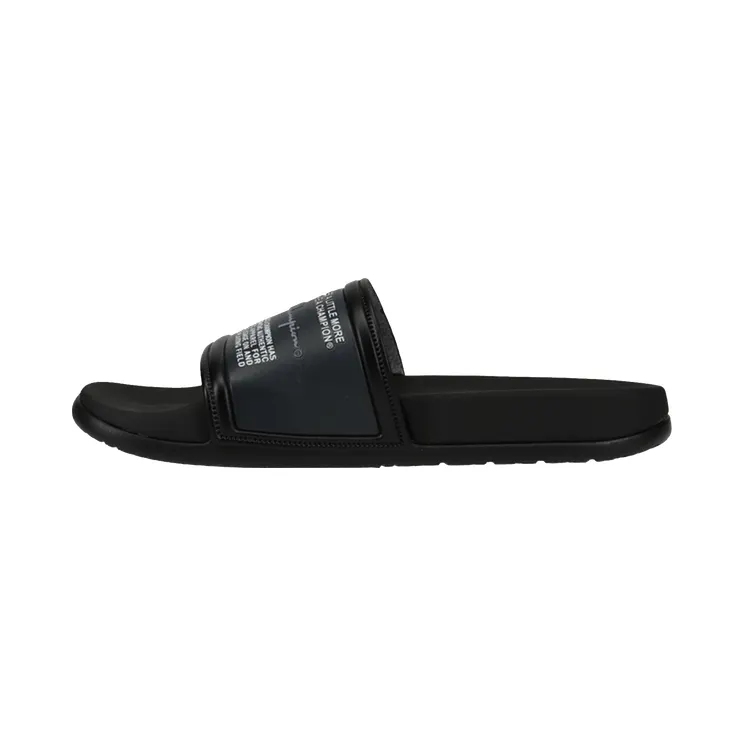 Champion IPO Squish Slides GS “Black / Concrete / Scarlet” (CP101051Y)