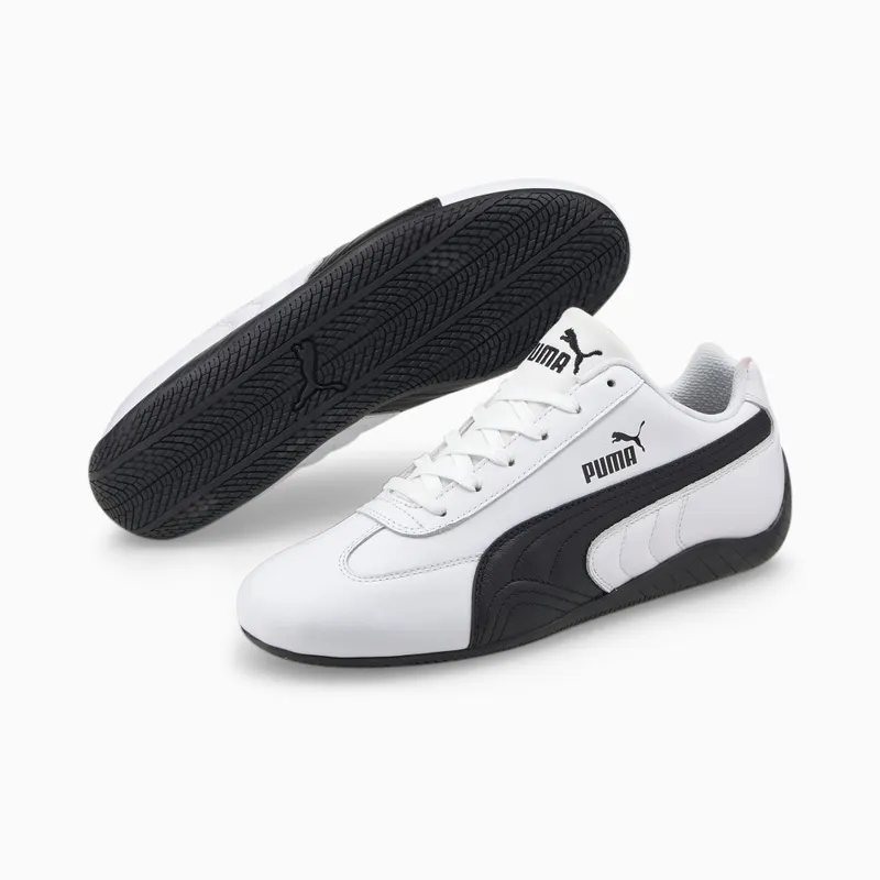 Puma Speedcat Shield Lth Driving Shoes White/Black (387054-01)