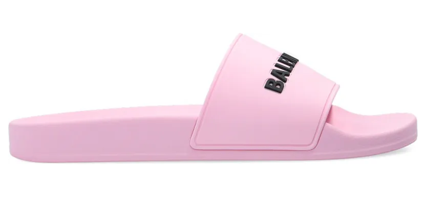 Balenciaga Pool Slides Pink Black (W) (565547W1S805878)