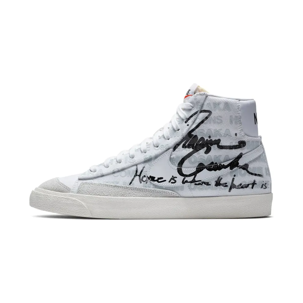 Nike Blazer Mid Comme des Garcons x Naomi Osaka White/Pure Platinum-Sail-Black (DA5383-100)