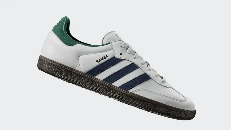 Adidas Samba OG Black White / Collegiate Green / Active Green (IH4882)