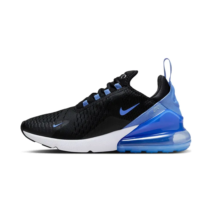 Nike Air Max 270 “Black / Metallic Silver / Royal Pulse” (AH6789-015)