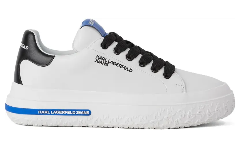 Karl Lagerfeld Jeans Low-top leren “White” (KLJ54820100)