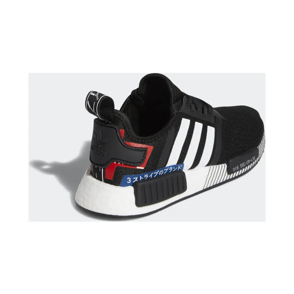 adidas NMD R1 Japan Pack Black White (Youth) Core Black/Cloud White/Lush Blue (EF2310)