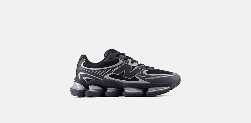 New Balance Abzorb 2000 “Black-Silver”: Y2K-techniek in draagbaar zwart