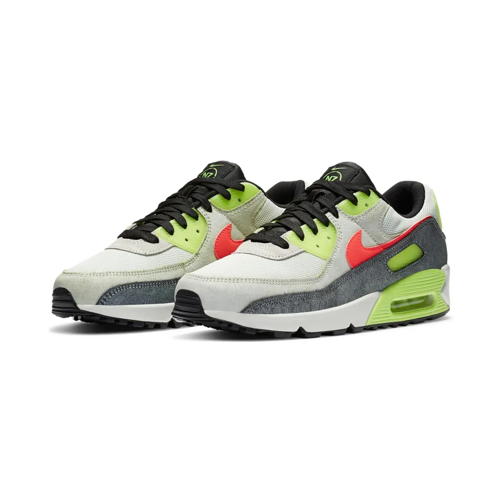 Nike Air Max 90 N7 (2020) Grey/Volt-Crimson-Black (CV0264-001)