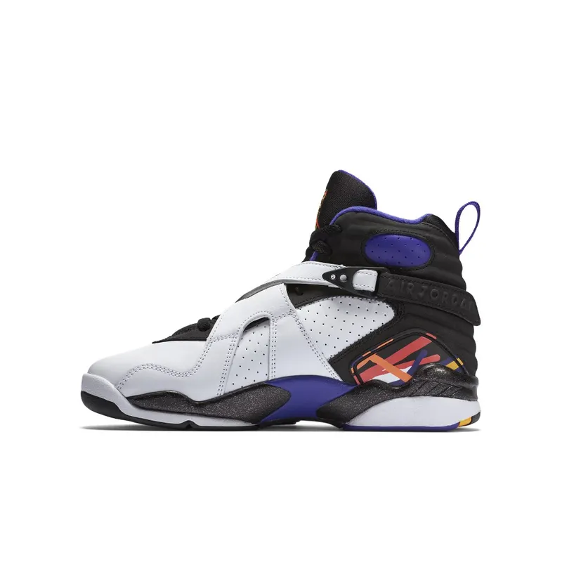 Jordan 8 Retro Three Peat (GS) White/Infrared 23-Black-Bright Concord (305368-142)
