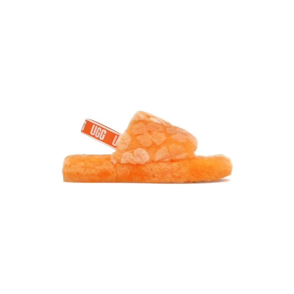 UGG Fluff Yeah Poppy Slide California Poppy (1119839K-CPPP)