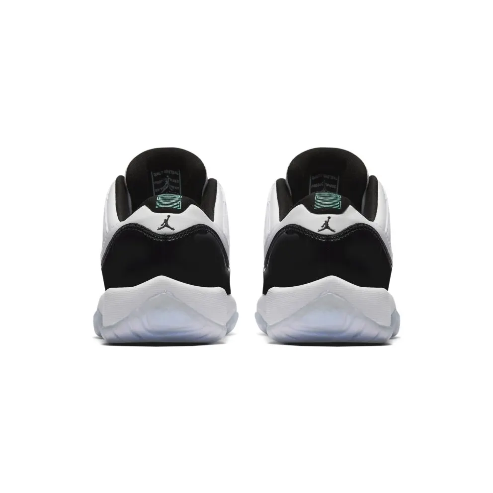 Jordan 11 Retro Low Iridescent (GS) White/Black-Emerald Rise (528896-145)