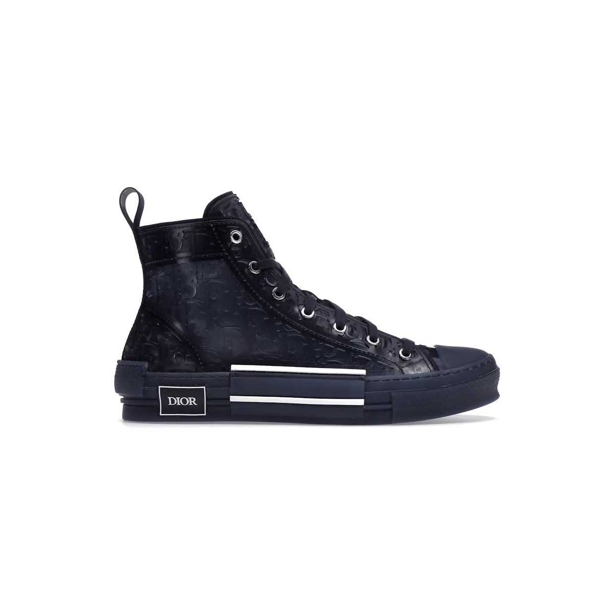 Dior B23 High Top Blue Raised Oblique (3SH129ZOO_H565)