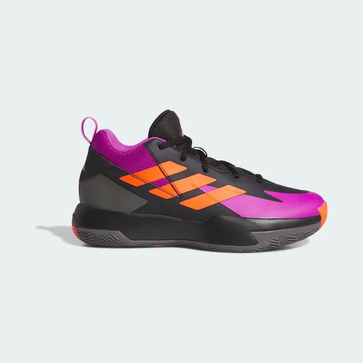 Adidas Cross ‘Em Up Select Mid Sportschoenen Kids Core Black / Purple Burst / Impact Orange (IG6639)