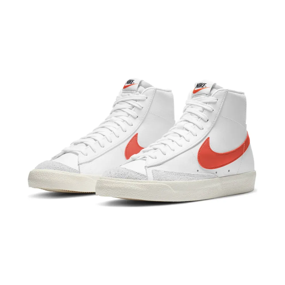 Nike Blazer Mid 77 White Bright Crimson White/White-Bright Crimson (BQ6806-110)