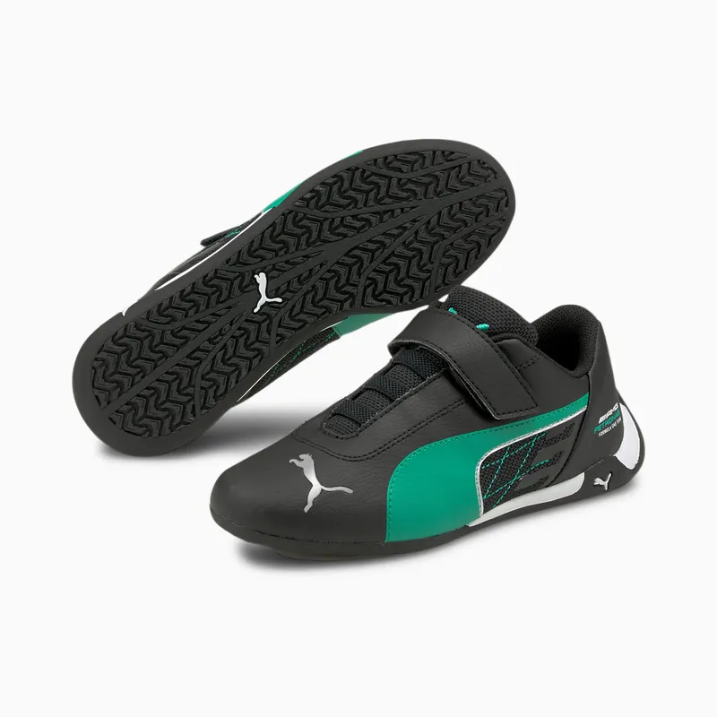 PUMA Mercedes R-Cat V Kids’ Black/Spectra Green (306623-04)