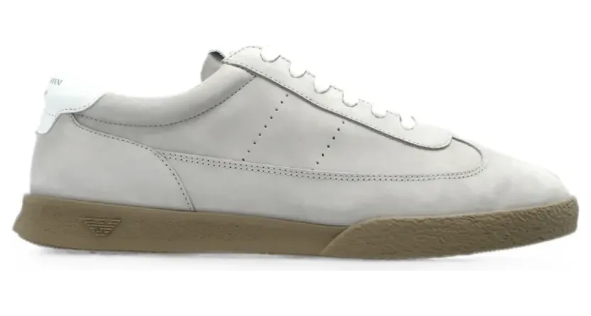 Emporio Armani Sneakers aus Wildleder – Grau (EW002694AF27532M8443)