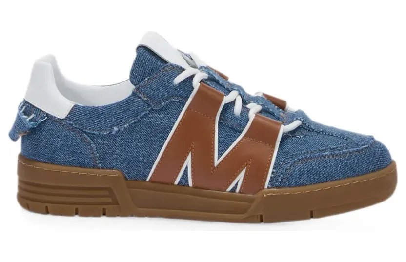 Moschino Denim sneakers met M-patch – Blauw (MB15224G0PGS3)