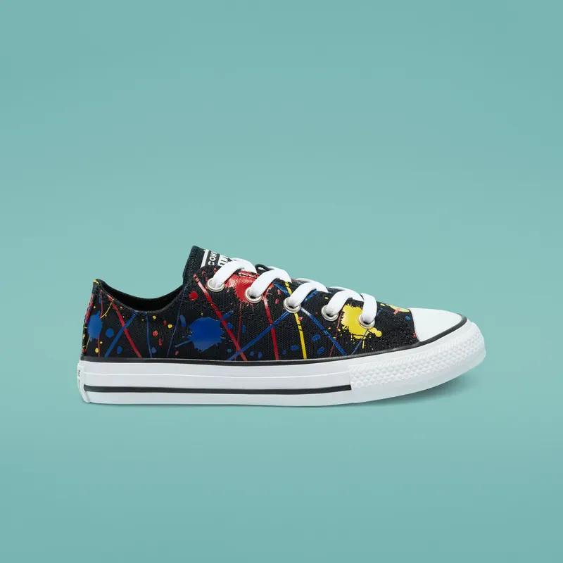 Converse Paint Splatter Chuck Taylor All Star Low Top Black/multi/White (671908C)
