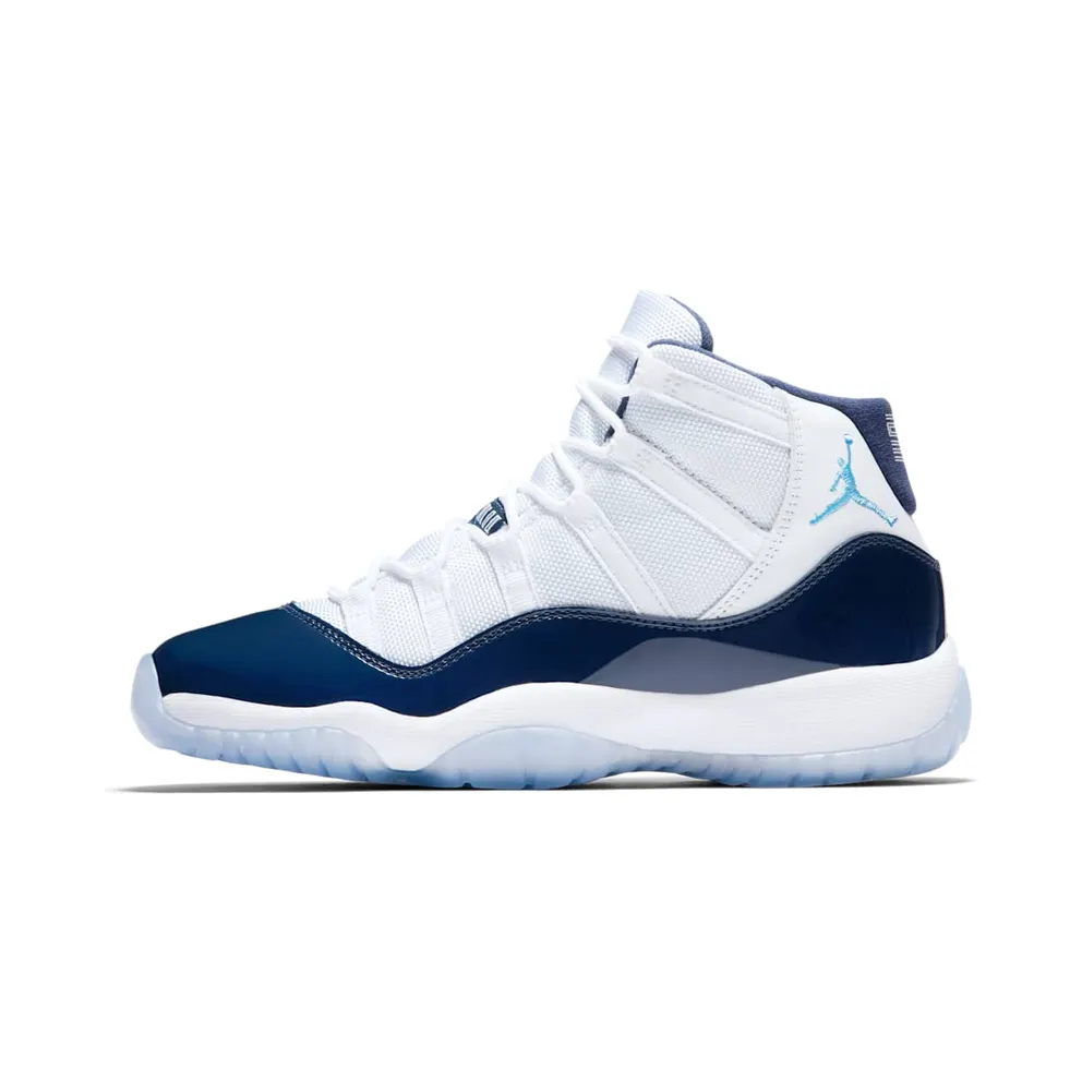 Jordan 11 Retro UNC Win Like 82 (GS) White/University Blue-Midnight Navy (378038-123)