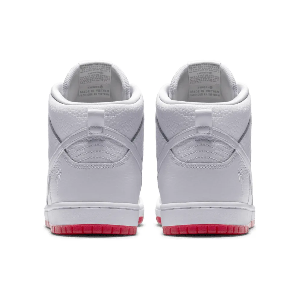 Nike SB Dunk High Kevin Bradley White/White-University Red (AH9613-116)