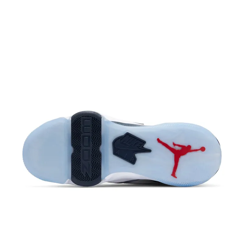Jordan Zoom 92 Olympic White/Obsidian-True Red-Metallic Silver (CK9183-101)