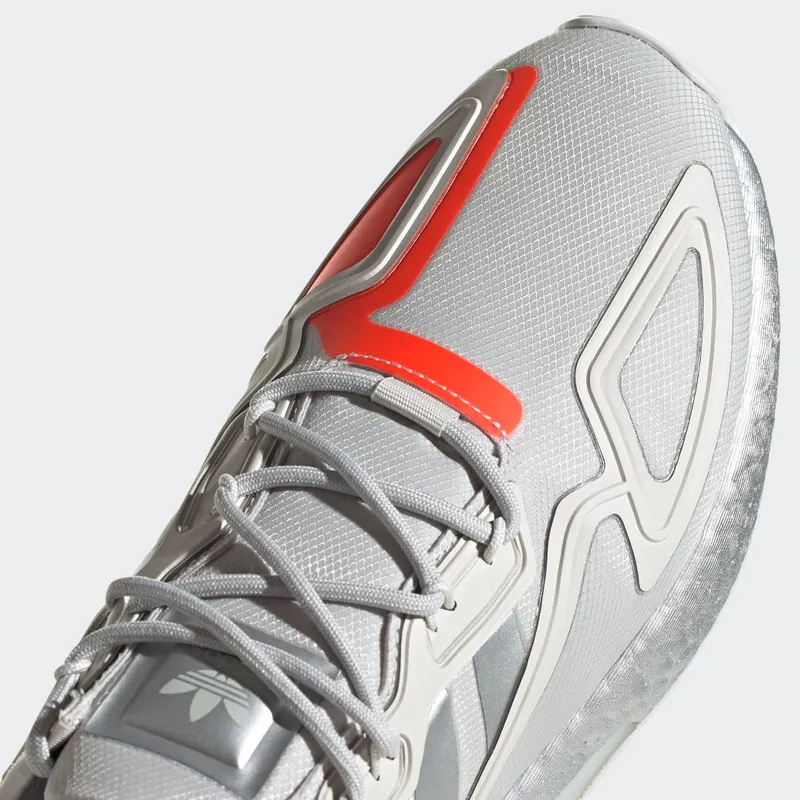 adidas ZX 2K Boost Grey One Solar Red Grey One/Silver Metallic/Solar Red (FX7028)