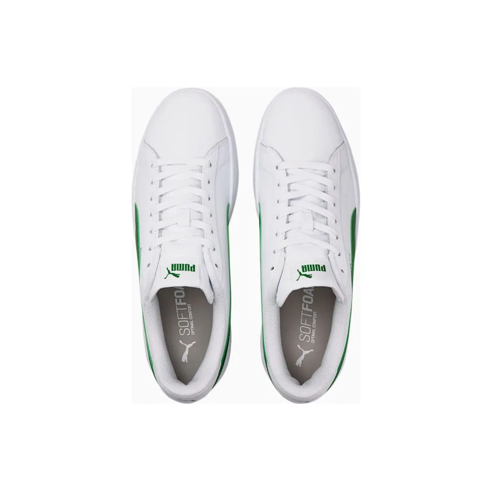 Puma Smash v2 leren White/Green (365215-03)