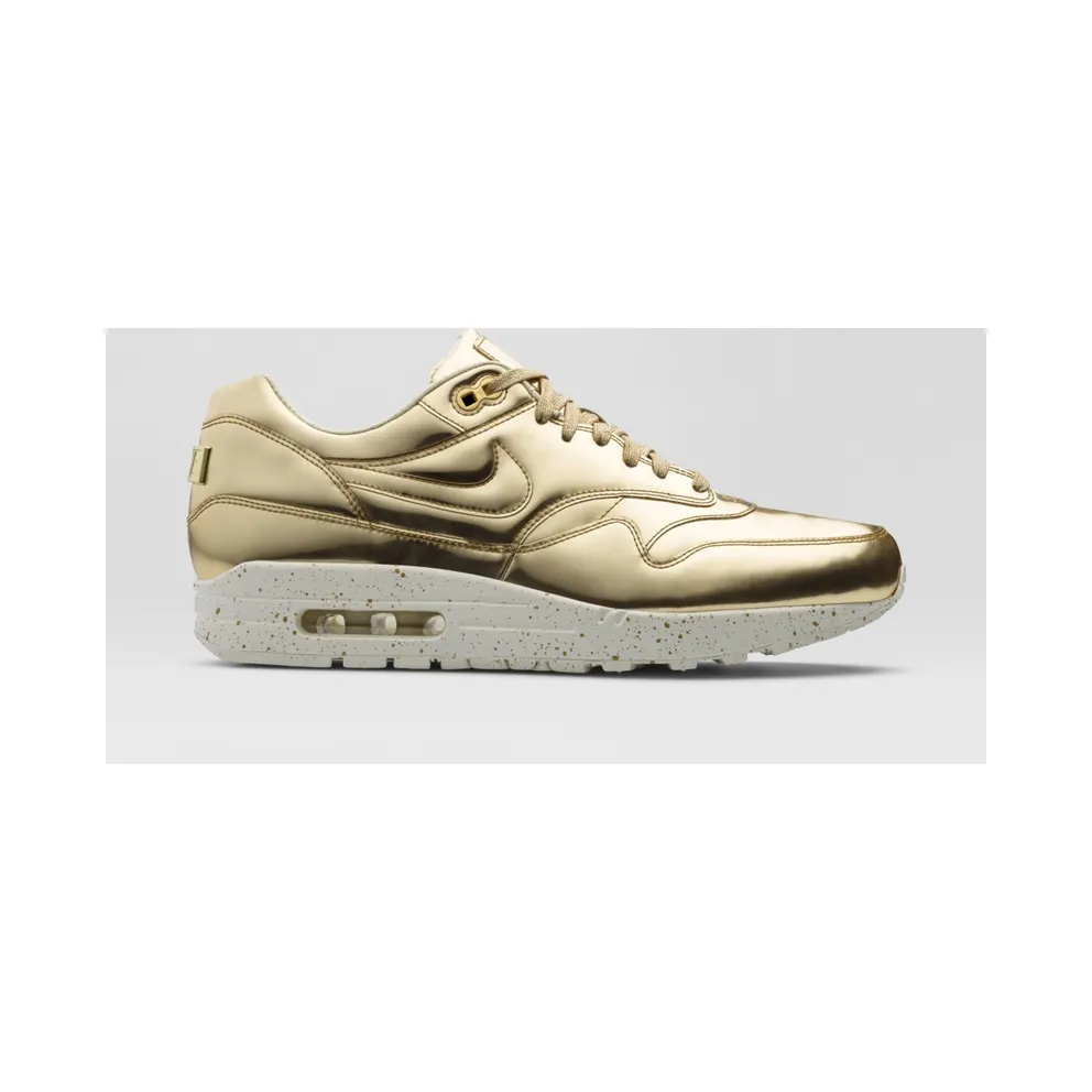 Nike Air Max 1 Liquid Gold Metallic Gold/Metallic Gold-Sail (635786-770)