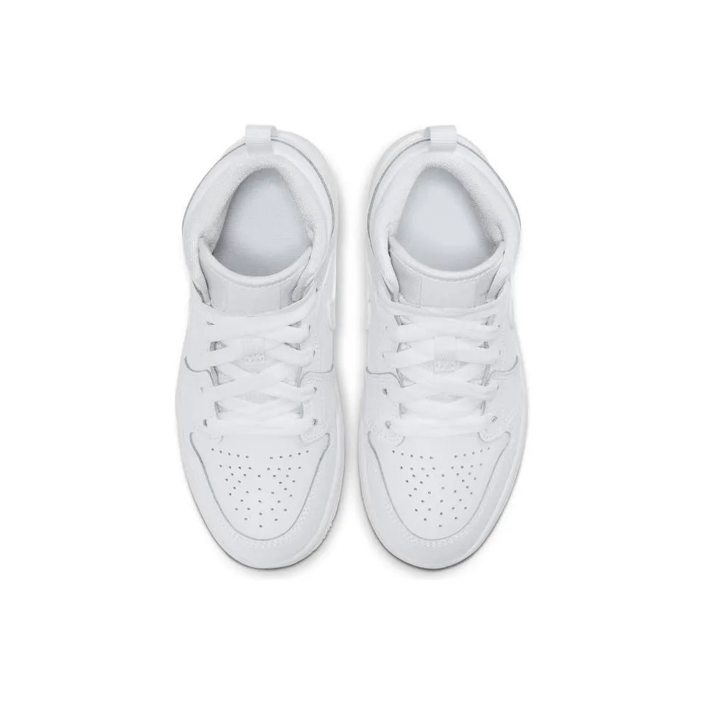 Jordan 1 Mid Younger Kids’ White (640734-130)