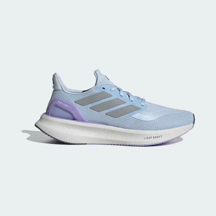 adidas Pureboost 5 Running “Crystal Sky / Silver Metallic / Glow Purple” (JQ6910)