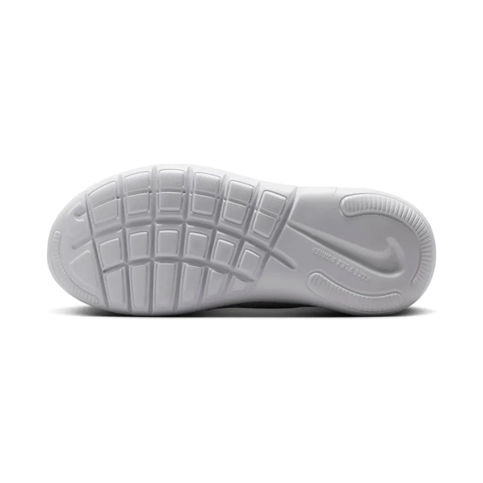 Nike Flex Runner 4 White Safety Orange Black Logo Print (IO9506-100)
