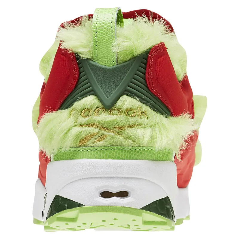 Reebok Instapump Fury Grinch Semi Solar Green/Scarlet-Pine Green-Gold Metallic (Other Brands Reebok)