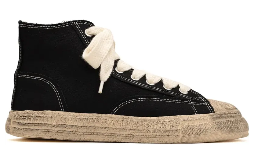 General Scale. Roy High-Top-Sneakers mit verwischter Sohle “Grey” (S13FW707)