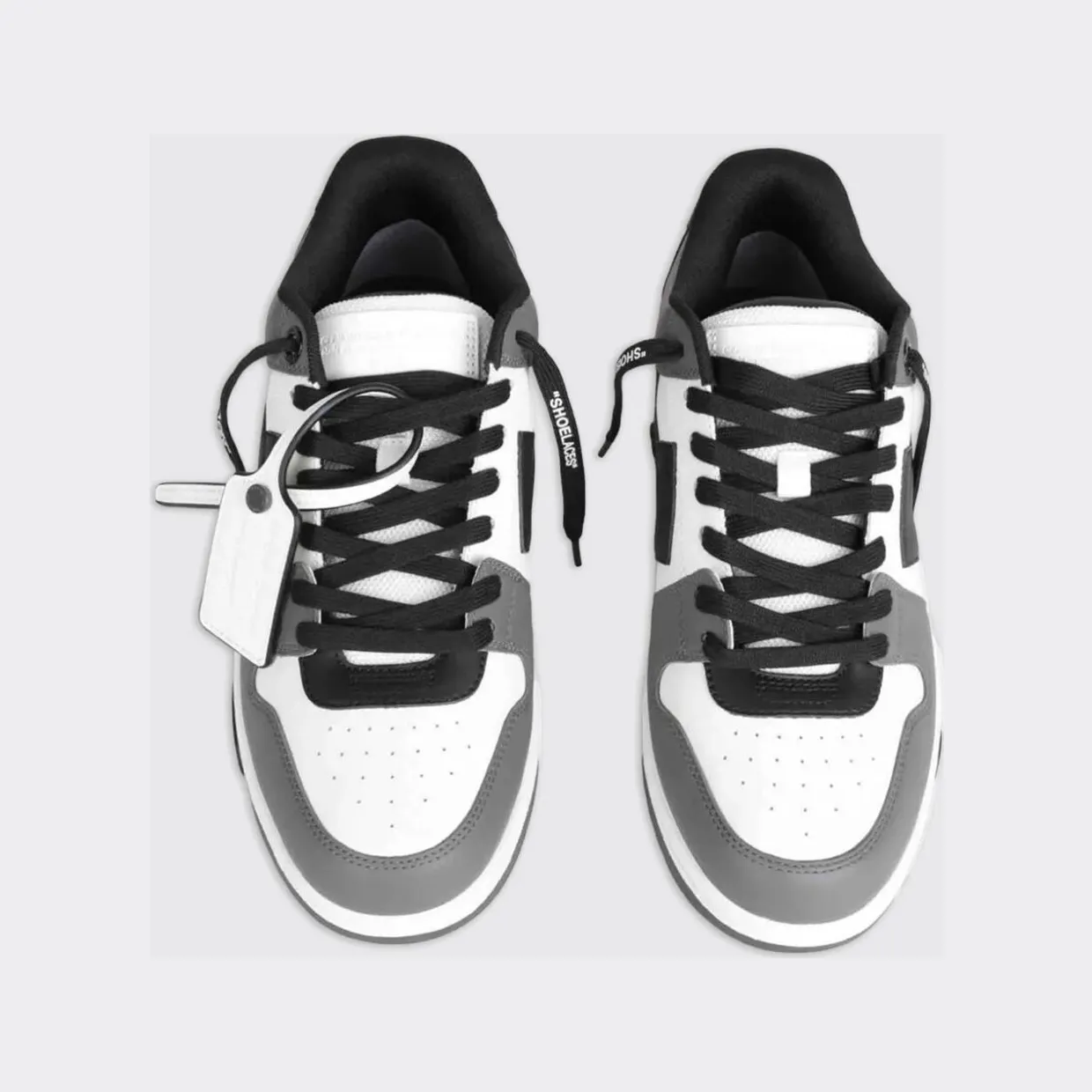 Off-White Out Of Office Leather Sneakers Grey (M189C9L0130710) (2)