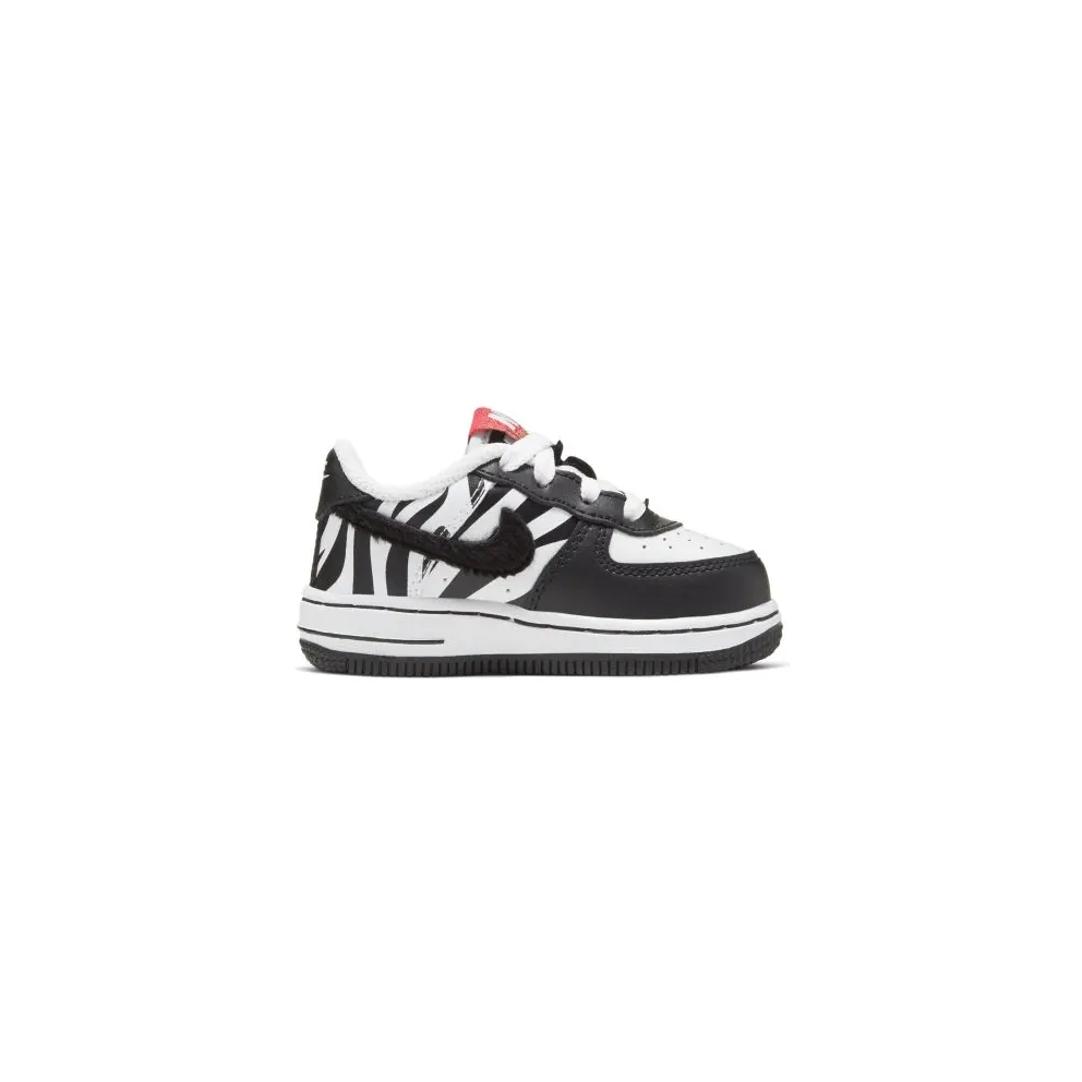 Nike Air Force 1 Low Zebra (TD) White/Black (CU4691-100)