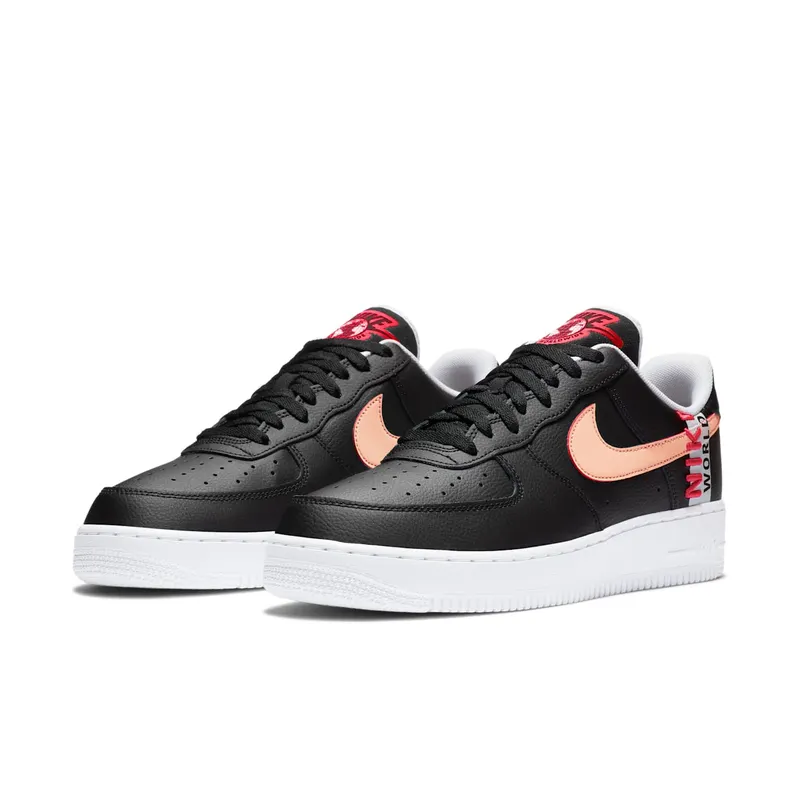 Nike Air Force AF 1 ‘Worldwide’ Black Crimson (2020) (CK6924-001)