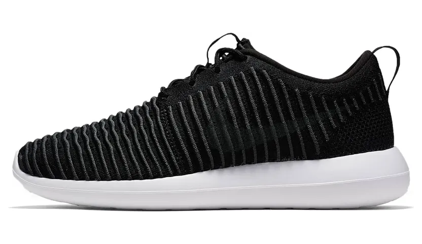 Nike Roshe Two Flyknit Black/Dark Grey-White-Volt