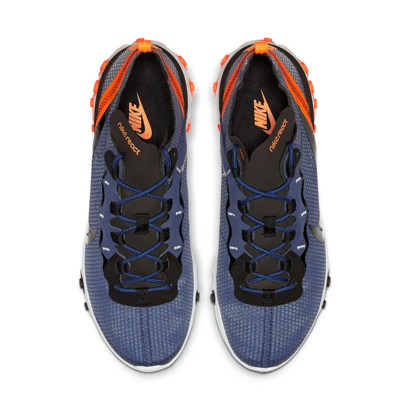 Nike React Element 55 SE Midnight Navy Total Orange Midnight Navy/Total Orange-Summit White-Black (CI3831-400)