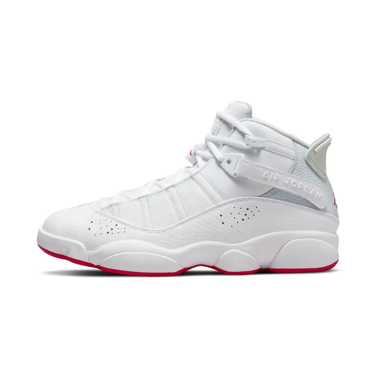 Jordan 6 Rings “White / Pure Platinum / Mystic Hibiscus” (322992-116)