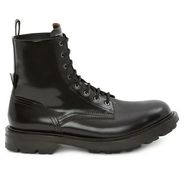 Alexander McQueen Worker Boot Black (651621WHZ801000)