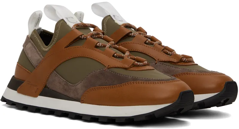 Salvatore Ferragamo Indy “Brown/Green” (756568 020936003)