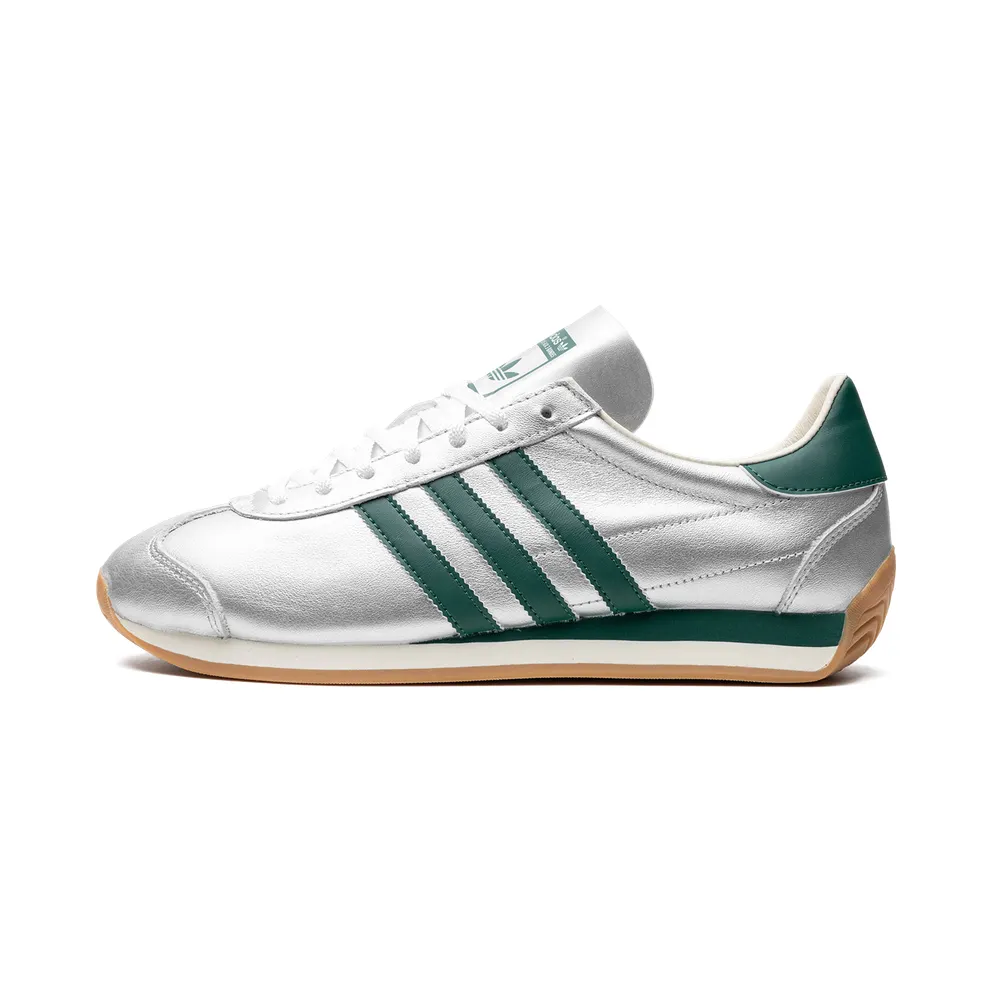 adidas Country OG Schuh Silver Metallic / Collegiate Green / Cream White (IE8412)