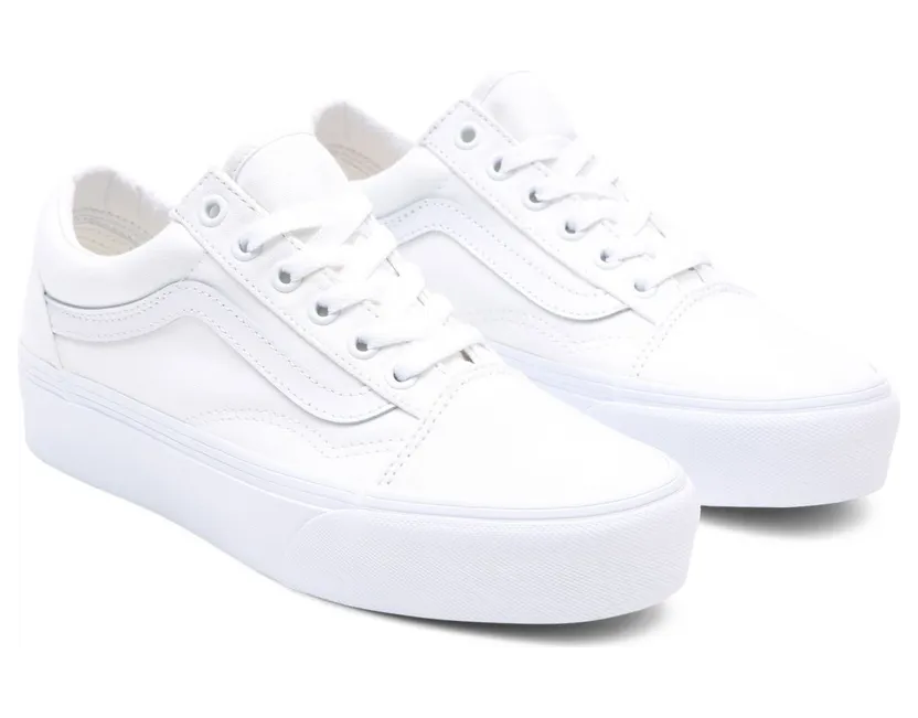 VANS Old Skool Platformschoenen (Wit)
