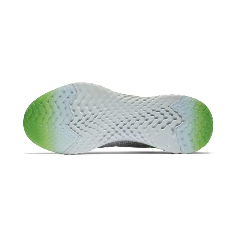 Nike Epic React Flyknit Wolf Grey Lime Blast Wolf Grey/Lime Blast-Dark Stucco (AQ0067-008)