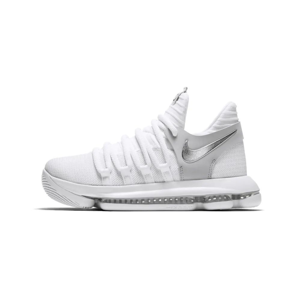 Nike KD 10 Still KD (GS) White/Chrome-Pure Platinum (918365-100)