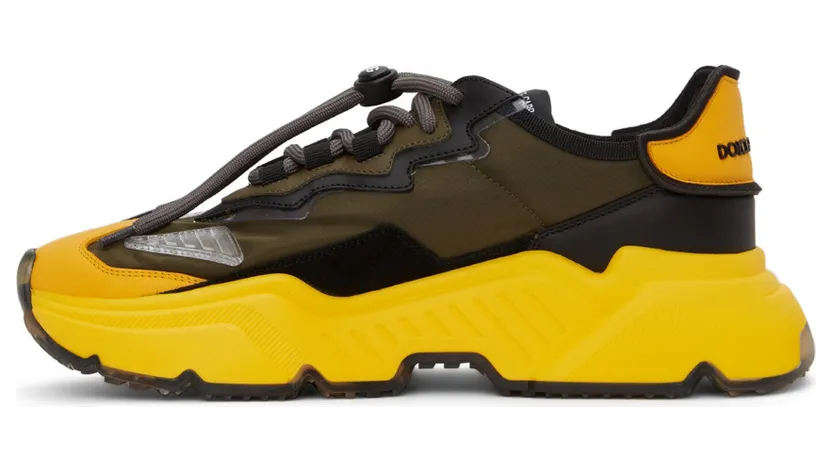 Dolce & Gabbana Yellow & Black Daymaster Sneakers (CS1941 AQ709) (3)